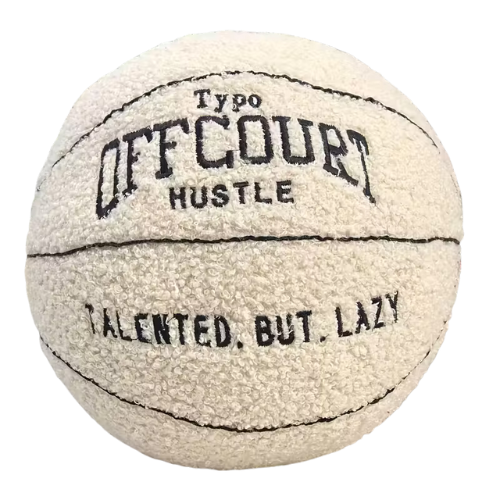 Fluffy Dunk – Teddy Fleece Basketbal Kussen