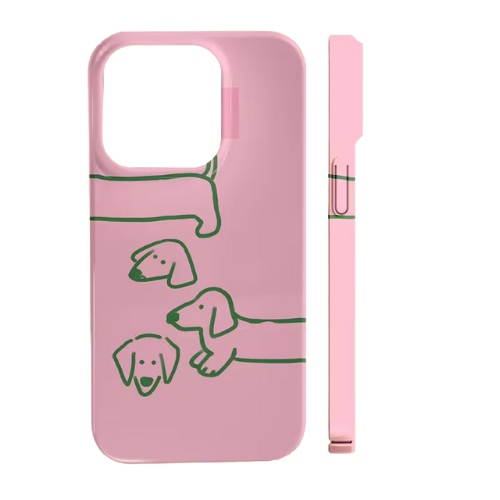 Pink Pups – iPhone Hoesje