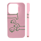 Pink Pups – iPhone Hoesje